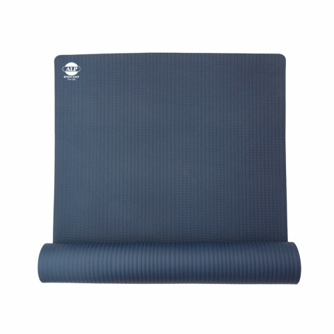 ALP Blue Yoga Mat For Women & Men, EPDM Rubber, Eco-Friendly, With Carry Strap, For Meditation, Exercise 100% Bio-Degradable, Anti-Skid, Non-Slippery, Durable (Set of 1, Blue)