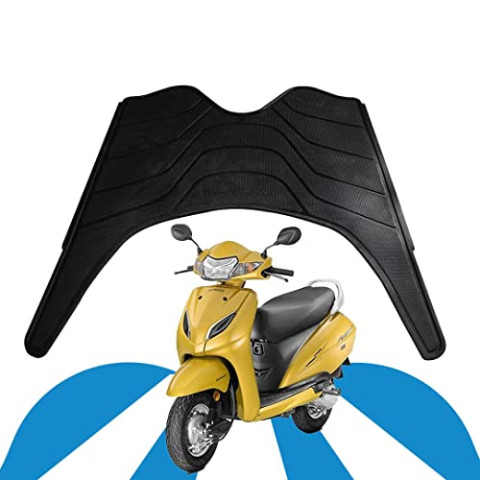 ALPOverseas Scooter Foot Mat, Black Floor Mat for Honda Activa 3G/ 4G/ 5G, Scooty Mat