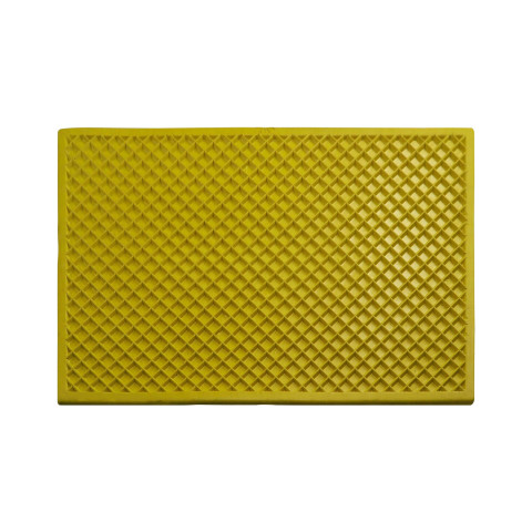 ALP Rubber Yellow Door Mat EPDM Rubber and Extremely Durable (Set of 1, Yellow)