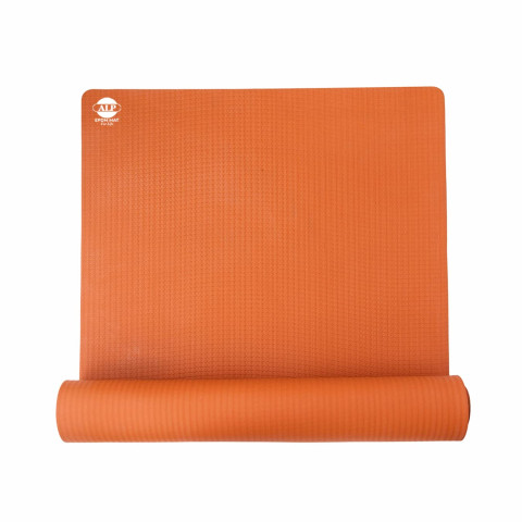 ALP Orange Yoga Mat For Women & Men, EPDM Rubber, Eco-Friendly, With Carry Strap, For Meditation, Exercise 100% Bio-Degradable, Anti-Skid, Non-Slippery, Durable (Set of 1, Orange)