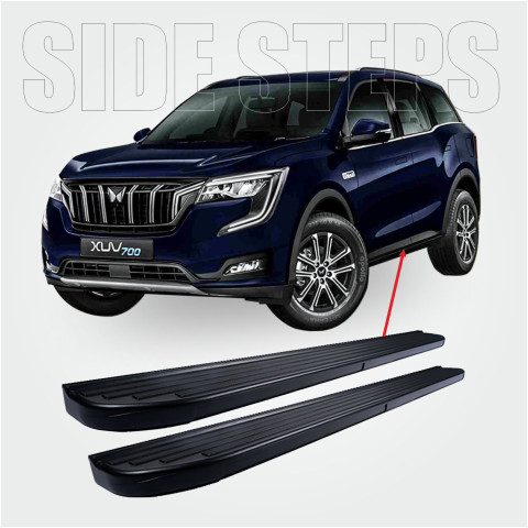 ALP Premium Black L&R Side Foot Step for XUV 700 for Easy Installation, Provide Additional Support | Easy Entry & Exit from the Vehicle, for Your Kids, Aged & Specially-Abled Citizens