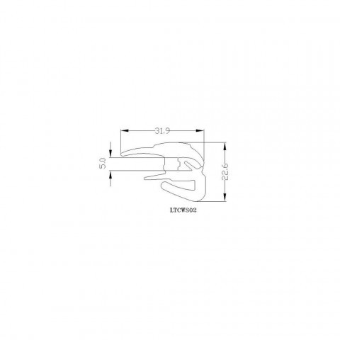 TATA 709 WIND SCREEN RUBBER RR