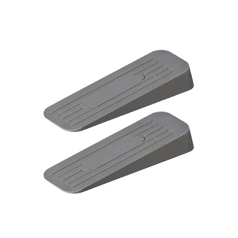 ALP Heavy Duty Non Slip Rubber Door Stoppers (Grey, Pack of 2)