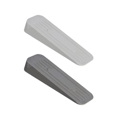 ALP Heavy Duty Non Slip Rubber Door Stoppers (1 Grey & 1 White)