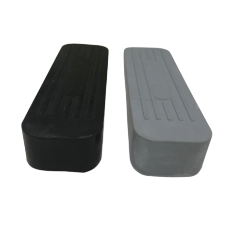 ALP Heavy Duty Non Slip Rubber Door Stoppers (1 Grey & 1 Black)